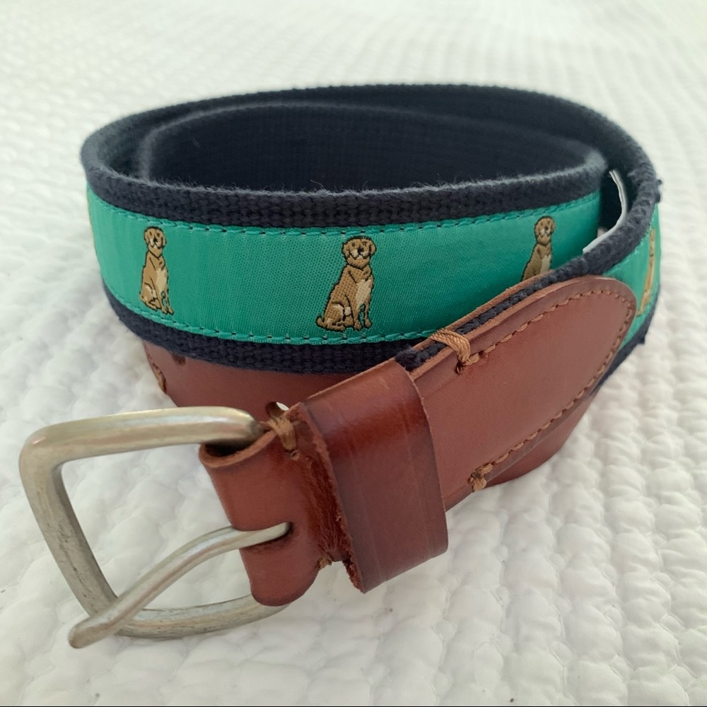 (NWOT) J.Crew leather/cotton belt